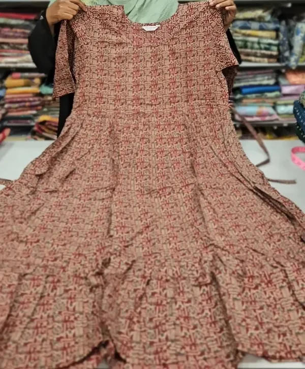 Premium Ajrak 60/60 Cotton Frock | AK1462